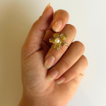 Anel Flor Pérola